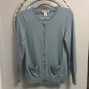 Banana Republic Light Blue Cardigan Sweater